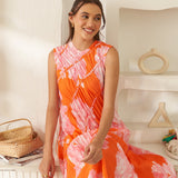 Moda Lusitana - Vestido Midi Místico Laranja
