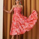 Moda Lusitana - Vestido Midi Hera Vermelha