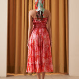 Moda Lusitana - Vestido Midi Hera Vermelha