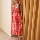Moda Lusitana - Vestido Midi Hera Vermelha