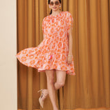Moda Lusitana - Vestido Rosetta Laranja