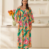 Moda Lusitana - Vestido Midi Encantado Verde