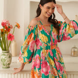 Moda Lusitana - Vestido Midi Encantado Verde