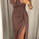 Vestido chique ombros à mostra