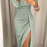 Vestido chique ombros à mostra