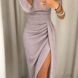 Vestido chique ombros à mostra