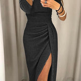 Vestido chique ombros à mostra