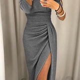 Vestido chique ombros à mostra