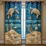 Cortinado Acolchoado Concha Aqua