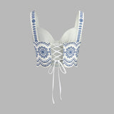 Moda Lusitana - Conjunto Cropped e Saia Bordada