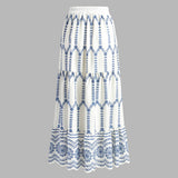 Moda Lusitana - Conjunto Cropped e Saia Bordada