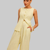 Moda Lusitana - Conjunto Blusa e Calça Elegante