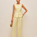 Moda Lusitana - Conjunto Blusa e Calça Elegante