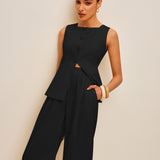 Moda Lusitana - Conjunto Blusa e Calça Elegante