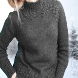 Marijke | Suéter elegante de gola alt