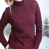 Marijke | Suéter elegante de gola alt