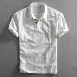 Camisa pólo em linho San Julian