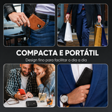 Moda Lusitana - Carteira Vintage Compacta com Zíper