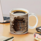 Caneca dos Biblioteca com Efeito dos Calor 3D