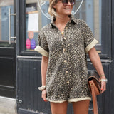 Nonette™ |  Vestido-camisa com estampa de leopardo