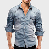Camisa de ganga elegante