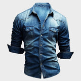 Camisa de ganga elegante