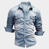 Camisa de ganga elegante