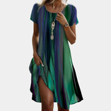 Moda Lusitana - Vestido Casual Boho com Degradê