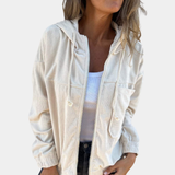 Moda Lusitana - Casaco de Veludo com Capuz