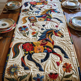 Caminho de Mesa Acolchoado Cavalo Dinâmico
