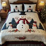 Conjunto de Roupa de Cama Acolchoada de 3 Peças Amigos Gelados