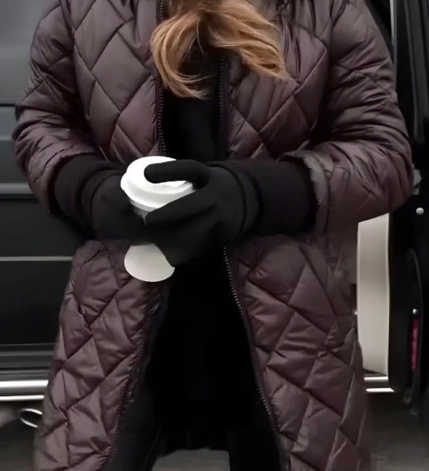 Vera Quilted Hooded Coat