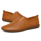 Mocassins em pele respirável