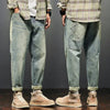 Azul denim Desgastado