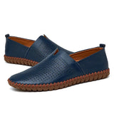 Mocassins em pele respirável