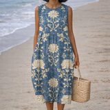 Moda Lusitana - Vestido Midi Estilo Boho