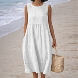 Moda Lusitana - Vestido Midi Sem Mangas