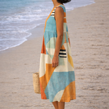 Moda Lusitana - Vestido Midi sem Manga