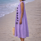 Moda Lusitana - Vestido Midi Sem Mangas