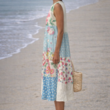 Moda Lusitana - Vestido Midi Estilo Patchwork