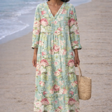 Moda Lusitana - Vestido Floral Elegante