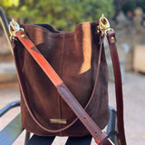 Moda Lusitana - Mala de Ombro Suede Casual