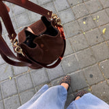 Moda Lusitana - Mala de Ombro Suede Casual