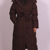Long Padded Winter Coat with Cozy Warmth