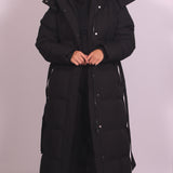 Long Padded Winter Coat with Cozy Warmth