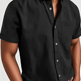 Camisa elegante de manga curta