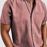 Camisa elegante de manga curta