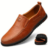 Mocassins elegantes em pele