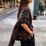 Moda Lusitana - Mala de Ombro Suede Casual