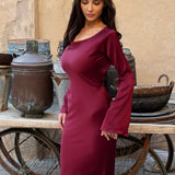 Moda Lusitana - Vestido Longo com Mangas